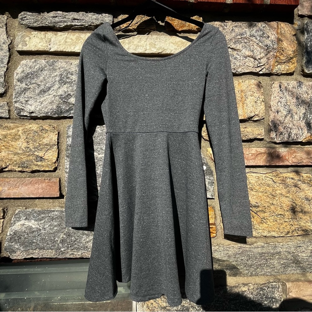 Long sleeve skater dress